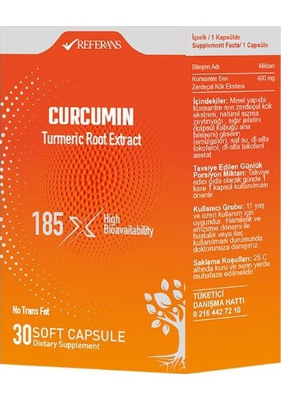 Referans Curcumin Zerdeçal 30 Kapsül