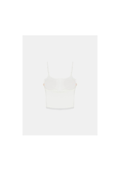 Dilvin 21200 Bra-free Askılı Top Ekru