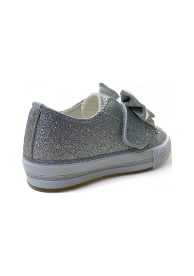 Tuğba Ortopedi 1210 Kız Çocuk Okul Öncesi Kurdele Işıklı Sneaker GÜMÜŞ Gümüş