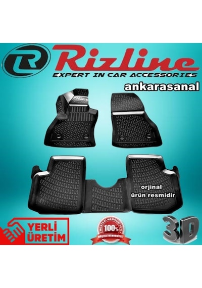 Rizline Fiat 500L 3D Paspas Havuzlu Siyah 2013-2020 Arası N11.9726