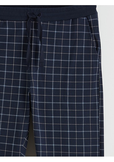 Lc Waikiki Lc Waıkıkı Lacivert Standart Kalıp Ekose Desenli Erkek Pijama Alt