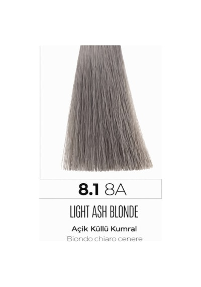 Dna Saç Boyası Kalıcı Profesyonel Krem Boya Yoğun Pigment & Parlaklık 8.1 Açık Küllü Kumral 100ml