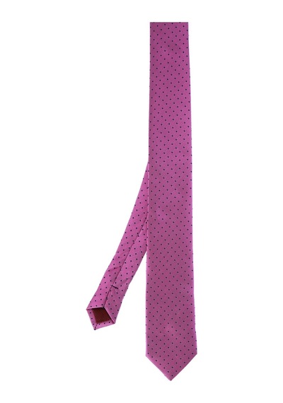 Hatemoğlu Pembe Desenli Klasik Micro Kravat 26181022A001 201 Pembe