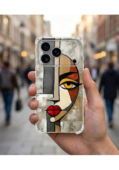Printify Infinix Note 50 Pro İle Uyumlu Şeffaf Silikon Kılıf Uv Baskılı Esnek Tpu Kapak Çözüm No6