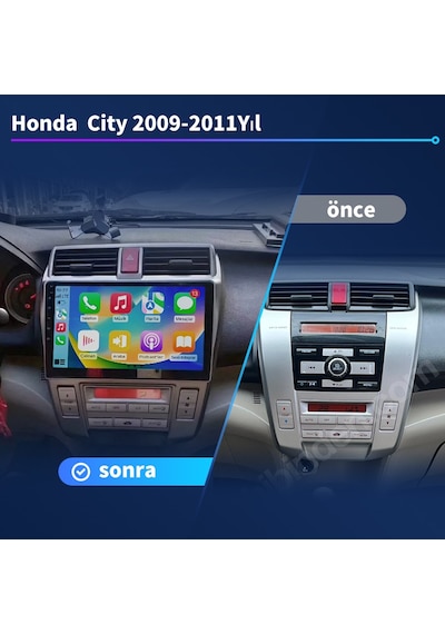 Honda City 2009-2011yıl Carplay 9inç 4-32gb Multimedya