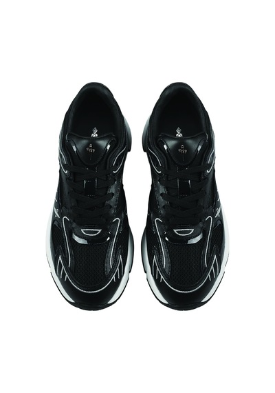 A Rtvt999 Vitello Black/ric/tela Sneaker Günlük Erkek Lu68601 Paciotti Men Shoe Çok Renkli