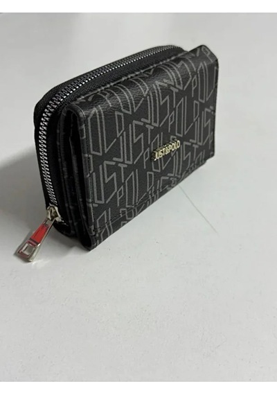 Just Polo Kadın 6 Kart 1 Kimlik Bölmeli Çıtçıt Ve Furmuarlı Şık Cüzdan Shopper Koyu Yeşil