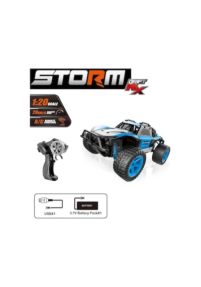 Syr-66764ma Kumandalı 2.4ghz Şarjlı 1:20 Storm Drift Araba Çok Renkli