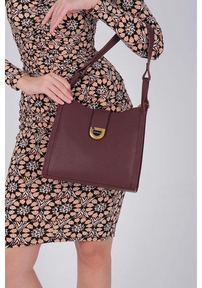 Silver Polo Sp1242 Kadın Omuz Çantası Mini Rolax Bordo-bordo