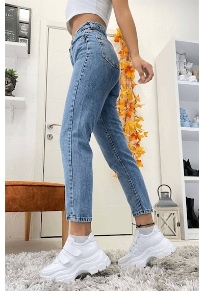 Viking S Line Mom Karyıkama Mom Süper Yüksek Bel Mom Jeans