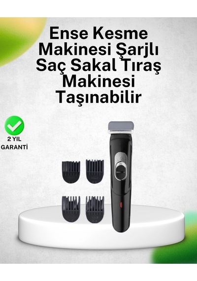 Paslanmaz Bıçaklı, Şarjlı Ve Sessiz Saç Sakal Kesme Makinesi Ev Kullanımı İçin İdeal 1 - 2 Saat