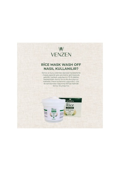 2'li Set Egg White Pore Gözenek Maske 125g Rice Mask Peeling Maske 100g