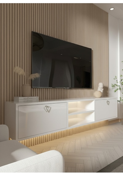 Resital Tv Ünitesi S1830-1 Beyaz Beyaz