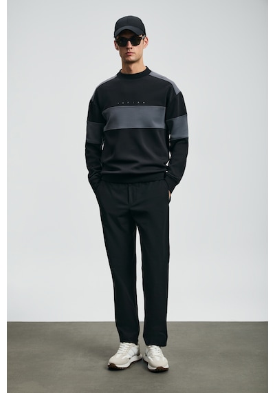 Lufian Pıeces Erkek Sweatshirt Siyah Siyah 112030189100100 Siyah