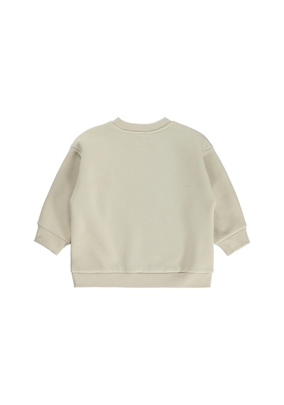 Civil Boys Real Energy Baskılı 2-5 Yaş Sweatshirt - Bej Taş Rengi