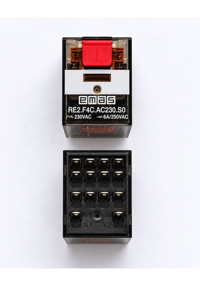 Emas Re2.f4c.ac230 ,220vac 4a4k/6a Kalın-14pin Röle