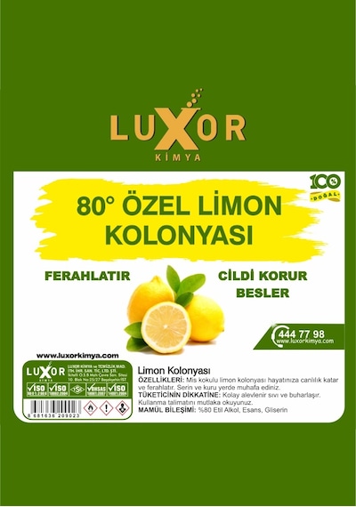 Luxor 80 Derece Limon Kolonyası 5 L