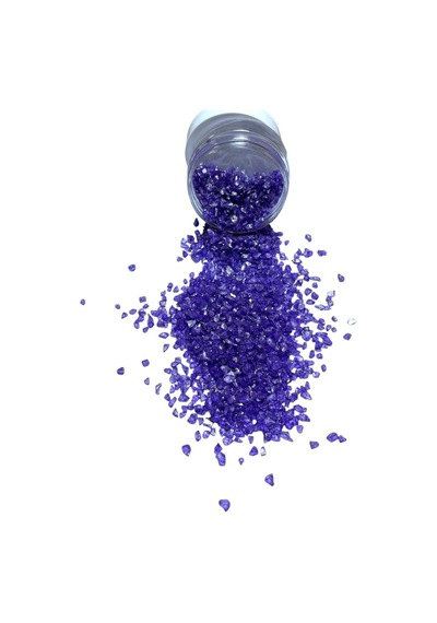 Epoksi Çalışmalarınız İçin Parlak Cam Kırıkları 2-4 Mm Mor 100 Gr