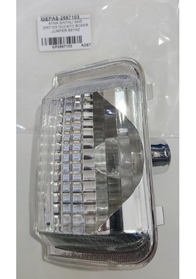 Gepaş Ayna Sinyali Sağ 2557103 Ducato Boxer Jumper Beyaz KNO-GEPAŞ-2557103