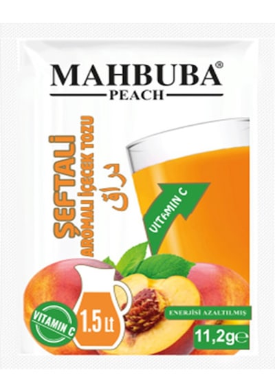 Mahbuba Şeftali Aromalı Soğuk Toz İçecek 24x11.2gr 11.2 G