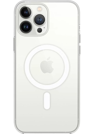 Newface Apple İphone 14 Pro Max Kılıf Magneticsafe Şeffaf Silikon - Şeffaf