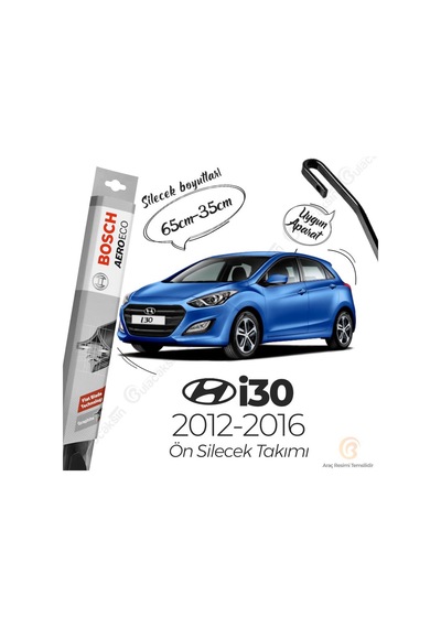 Hyundai i30 Muz Silecek Takımı (2012-2016) Bosch Aeroeco