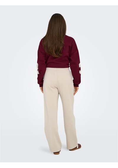 Only Onlbest Lıfe Straıght Pant Swt Noos Kadın Gray Eşofman Altı - 15338734 Gri
