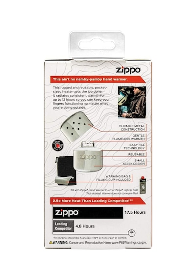 Zippo 40323 Doldurulabilir 12 Saatlik El Isıtıcısı 2X5 Fazla Isı
