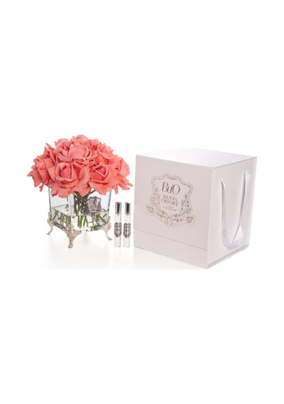 Pirinç Ayaklı Cam Silver 13 Gül Luxury Home Perfume Ağaç