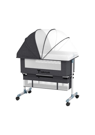 Teknum 4'ü 1 Arada Bebek Yanı Beşik Co-sleeper, Çok Fonksiyonlu Peacock Mavi Siyah Teknum 4'ü 1 Arada Bebek Yanı Beşik Co-sleeper, Çok Fonksiyonlu Peacock Mavi Siyah