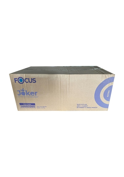 Focus Joker Masaüstü Tek Çek V Katlama Kağıt Dispenser Peçete 2 Kat 30 x 250'li