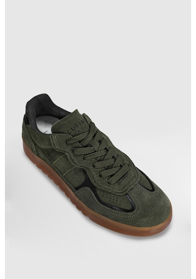 Lufian Alex Erkek Deri Sneaker Ayakkabı Haki Haki 112230233100630 Haki