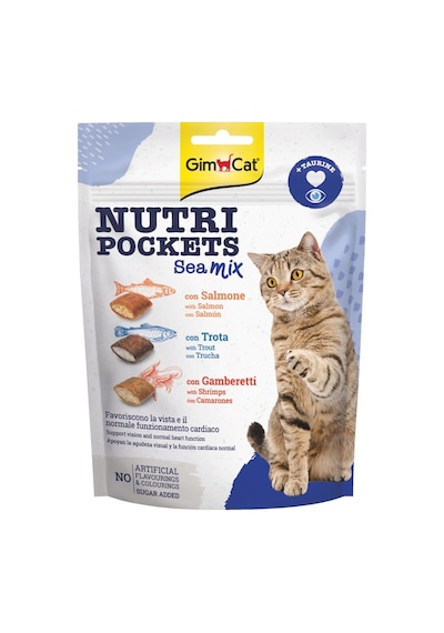 Gimcat Nutri Pockets Balık Mix & Taurine Yetişkin Kedi Ödül Maması 150 G