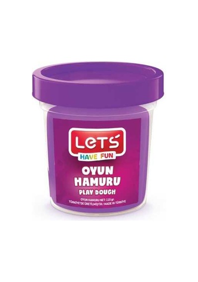 Lets Oyun Hamuru Tek Renk Mor 110 Gr L8440-9 Çok Renkli