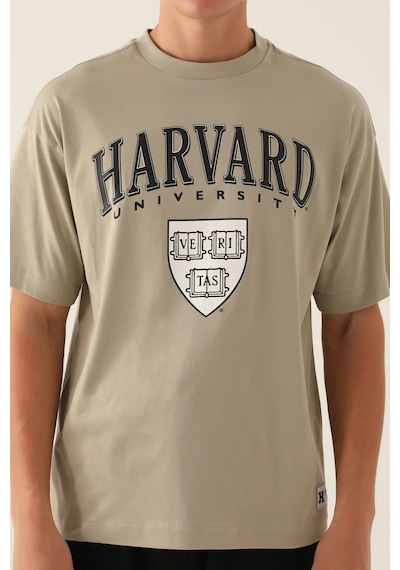Harvard Veritas Açık Haki Erkek T-shirt 5274-42859 Açık Haki