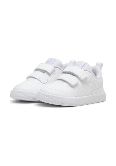 Puma Courtflex V3 V Ps 397642-02 Ortopedik Çocuk Spor Ayakkabı Beyaz