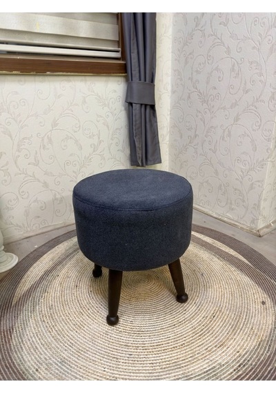 Asedia Miskin Ceviz Sofa Antsait Ahşap Ayak Uzatma Pufu Makyaj Koltuğu Bench Tabure