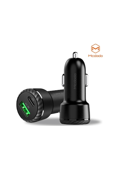 Mcdodo Cc-5970 36W Pd+Qc3.0 Typec ve Usb Girişli Çakmaklık-Siyah