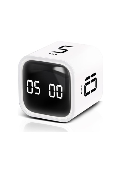 Gworke Gt-1 Pomodoro Zamanlayıcı Küp, Timer, Öğrenci Kronometresi & Ders Çalışma Saati, 5/10/30/60 + Özel Geri Sayım, Usb-c Şarjlı, Sessiz/titreşimli Alarm, Mutfak/ofis - Beyaz Sku: Zeusb0fqhzt5zs