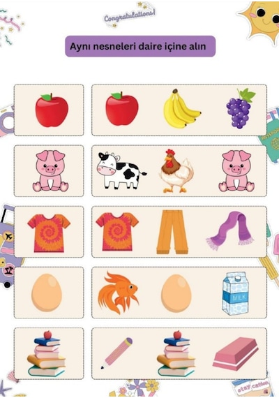 Okul Öncesi Matematik Yaz-sil Kitabı