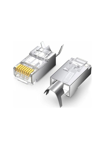 Ugreen Cat6 Rj45 Metal Jak Konnektör 10 Lu Paket, 20333