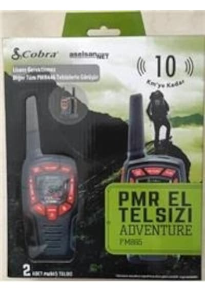 Aselsan Pm-865 Pmr El Telsizi 2li Paket 8 Kanal+121 Alt Kanal 8 Km Kdo