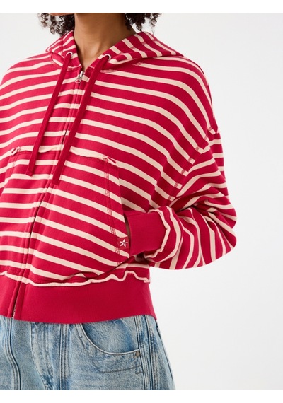 Loose Fit Kadın Sweatshirt Kırmızı