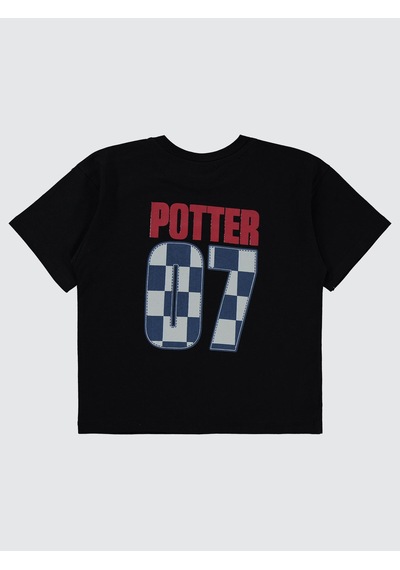 Harry Potter Erkek Çocuk Tişört 6-9 Yaş Siyah