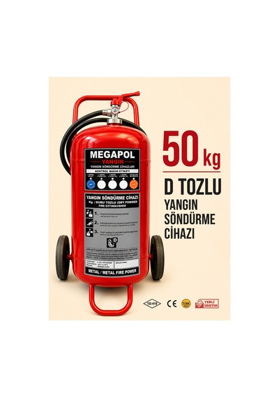 50 Kg D Tozlu Metal Yangınlarını Söndürme Cihazı. Yangın Tüpü. Yangın Söndürme Cihazı. Yangın Söndürme Tüpü. Yangın Söndürücü - 903364470
