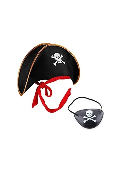 Kaptan Jack Çuk Korsan Şapkası Ve Göz Bandı Seti - Akman-52173 18