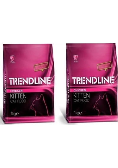 Trendline Kitten Tavuklu Yavru Kedi Maması 2 x 1 KG Trendline Kitten Tavuklu Yavru Kedi Maması 2 x 1 KG