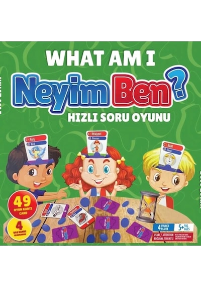 Ben Neyim Türkçe/ingilizce Aile Çocuk Eğlenceli Eğitici Kutu Oyunu Who I'am Eğitici Oyuncak
