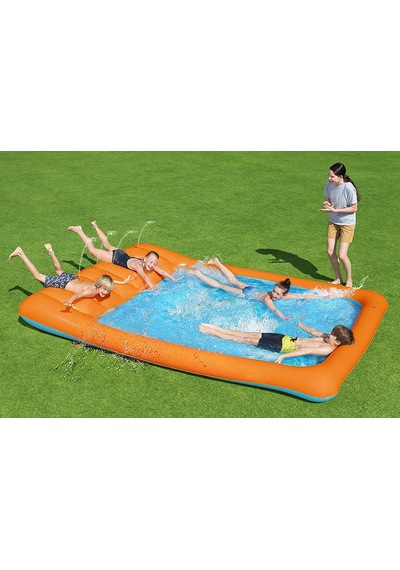 Bestway Kaydırmalı  Çocuk Havuzu 341 x 213 x 38 CM Renkli 53080 Çok Renkli