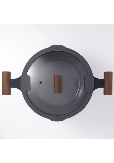 Ikea Klıppfısk Kapaklı Tencere 5 L 24 Cm Kahverengi - Lacivert 2 Parça